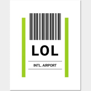 LOL Airport Baggage Label Posters and Art